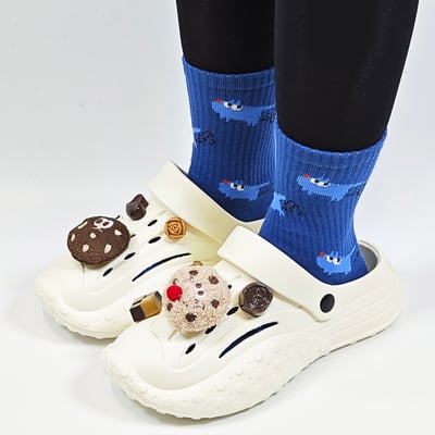 【買1送1】AKIBO戶外機能洞洞鞋-牛奶白(中性款、寬楦、雲朵感、輕量、兩穿、防水) / 內附AKIBO品牌鞋扣1個。現在買再送鞋扣組(不挑款)11