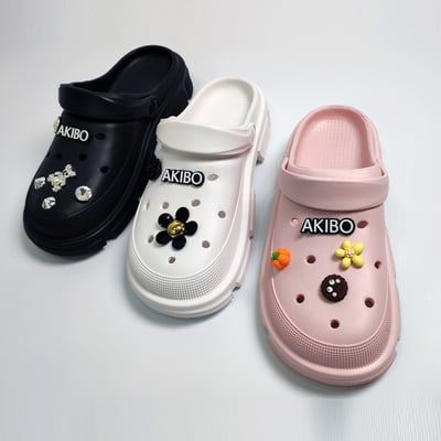 AKIBO繽紛歡樂款洞洞鞋扣 (八件組)4