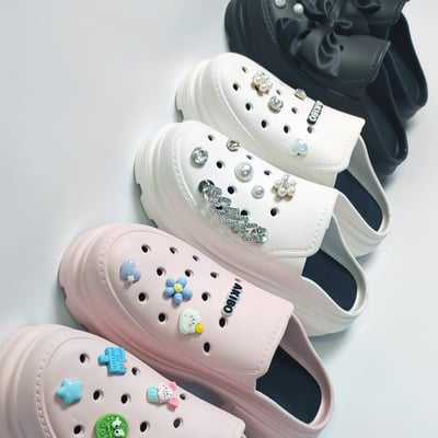 AKIBO精巧可愛款洞洞鞋扣 (八件組)4