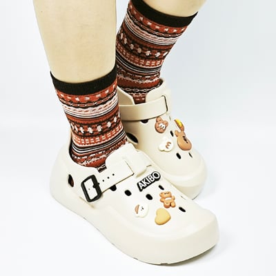 AKIBO小熊點心款洞洞鞋扣(七件組)