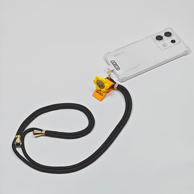 AKIBO經典6MM手機掛繩-經典黑(可調節、中性款、輕量、尼龍) / 內附AKIBO品牌手機掛片1個4
