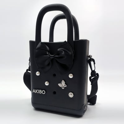 AKIBO珍珠蝴蝶款洞洞鞋扣 (六件組)