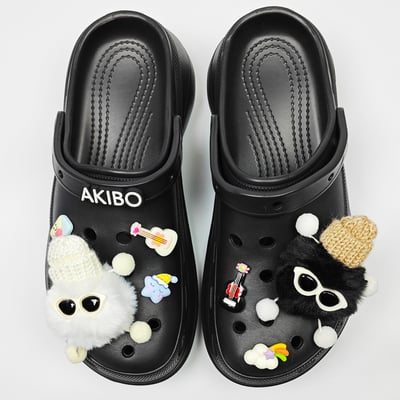 AKIBO音樂狂歡款洞洞鞋扣 (七件組)2