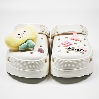 AKIBO花朵微風款洞洞鞋扣(五件組)