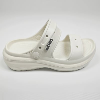 【買1送1】AKIBO千層洞洞鞋-牛奶白(女款、耐走、兩穿、防水) / 內附AKIBO品牌鞋扣1個。現在買再送鞋扣組(不挑款)15