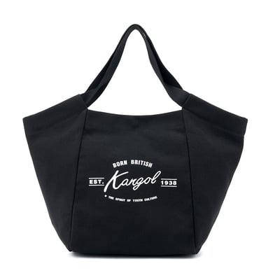 KANGOL帆布托特包-黑1
