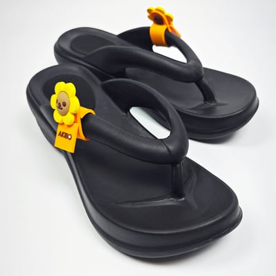 AKIBO小黃花鞋扣綁帶(兩件組)