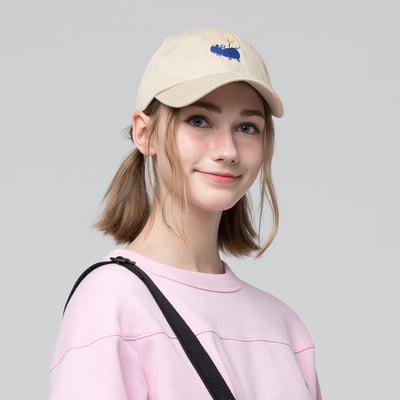 Angelia&Pets精緻刺繡動物老帽-卡其(男女共款)2