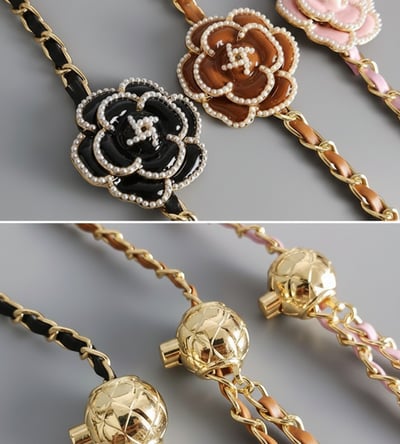 AKIBO金球花漾包包手機可調掛繩-櫻花粉(女款、金屬)  / 內附AKIBO品牌手機掛片1個4