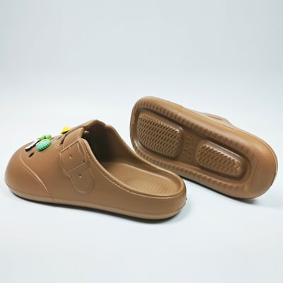 【買1送1】AKIBO布丁洞洞鞋-咖啡(女款、寬楦、雲朵感、輕量、耐走、防水) / 內附AKIBO品牌鞋扣1個。現在買再送鞋扣組(不挑款)7