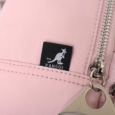 KANGOL袋鼠小LOGO後背包-粉7