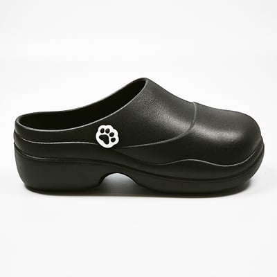 【買1送1】AKIBO清新穆勒鞋-經典黑(女款、輕量、耐走、防水) / 內附AKIBO品牌鞋扣1個。現在買再送鞋扣組(不挑款)14