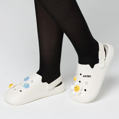 AKIBO蜜蜂彩花款洞洞鞋扣 (十件組)