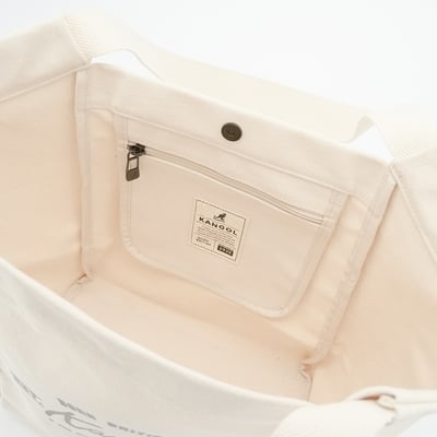 KANGOL帆布托特包-米白8