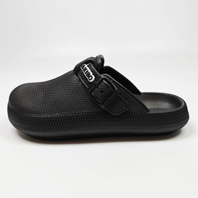 【買1送1】AKIBO潮流耐走勃肯鞋-經典黑(中性款、輕量、耐走、防水) / 內附AKIBO品牌鞋扣1個。現在買再送鞋扣組(不挑款)15