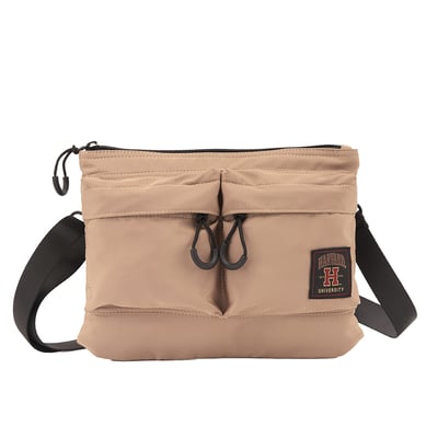 NCAA哈佛大學Harvard織標扁側背包-卡1