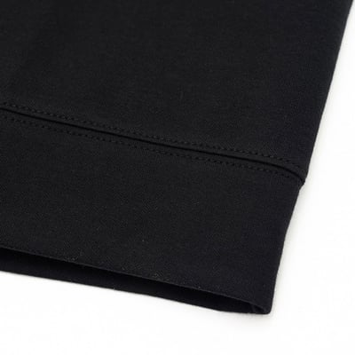 KANGOL袋鼠落肩寬版羅纹短T-黑10