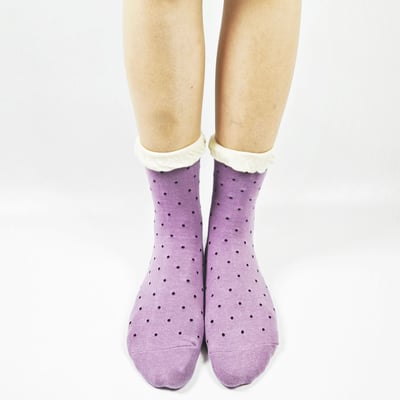 AKIBO森系碎花中筒襪(三件組)-女款5