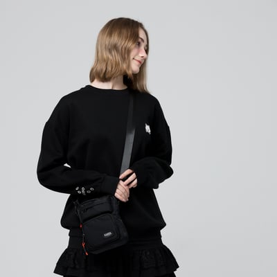 KANGOL袋鼠側背尼龍相機包-黑(男女共款)4