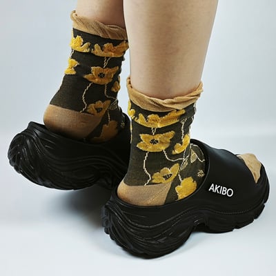 【買1送1】AKIBO韓系動感厚底涼鞋-經典黑(女款、5公分厚底增高、輕量、防水) / 內附AKIBO品牌鞋扣1個。現在買再送鞋扣組(不挑款)13