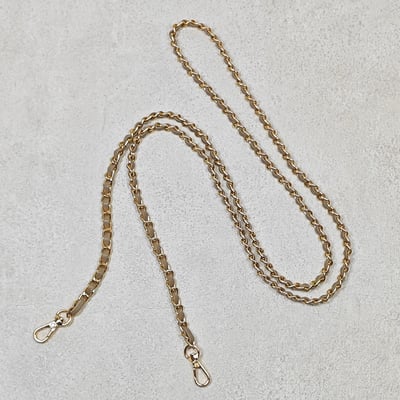 AKIBO魅力鍊條包包手機掛繩-奶油白(女款、金屬) / 內附AKIBO品牌手機掛片1個3