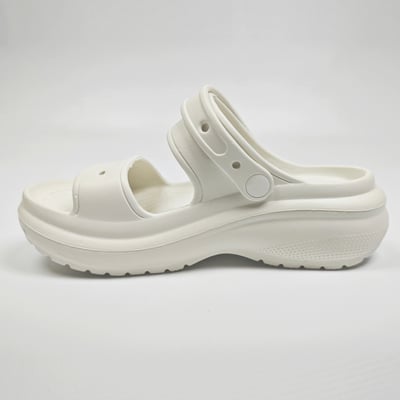 【買1送1】AKIBO千層洞洞鞋-牛奶白(女款、耐走、兩穿、防水) / 內附AKIBO品牌鞋扣1個。現在買再送鞋扣組(不挑款)17