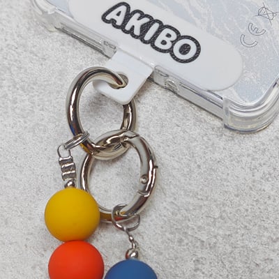 AKIBO童趣彩珠包包手機掛繩-多彩(中性款、木質)  / 內附AKIBO品牌手機掛片1個)5