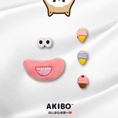AKIBO甜甜冰淇淋款洞洞鞋扣 (五件組)