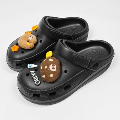 奶油麵包款洞洞鞋扣(七件組)