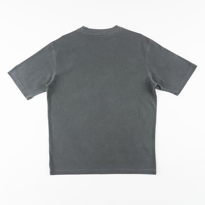 KANGOL中性寬版水洗短T-灰2