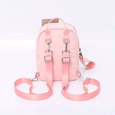 KANGOL袋鼠小LOGO後背包-粉3