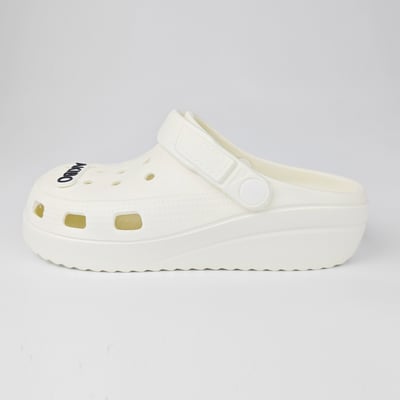 【買1送1】AKIBO餅乾洞洞鞋-牛奶白(中性款、寬楦、輕量、耐走、兩穿、防水) / 內附AKIBO品牌鞋扣1個。現在買再送鞋扣組(不挑款)16