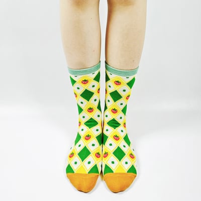 AKIBO格趣派對中筒襪(三件組)-中性款