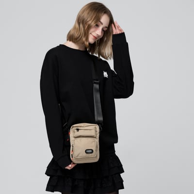 KANGOL袋鼠側背尼龍相機包-卡其(男女共款)4