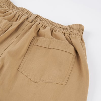 KANGOL袋鼠女款工裝長褲-卡其7