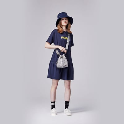 NCAA紐約大學NYU經典Logo水桶包-灰4