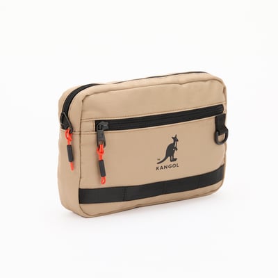 KANGOL袋鼠多功能後背包-卡其(男女共款)9