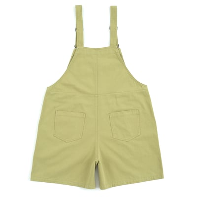 KANGOL袋鼠水洗吊帶短褲-蘋果綠5