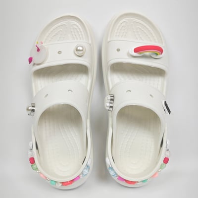 【買1送1】AKIBO千層洞洞鞋-牛奶白(女款、耐走、兩穿、防水) / 內附AKIBO品牌鞋扣1個。現在買再送鞋扣組(不挑款)7