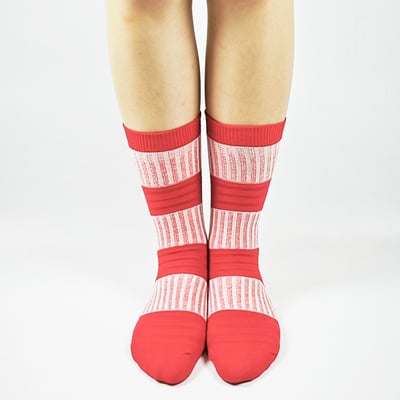 AKIBO潮流彈力中筒襪(三件組)-中性款