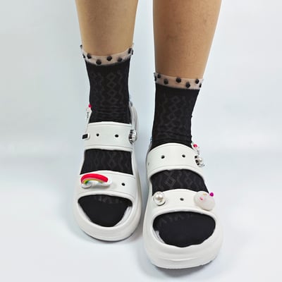 【買1送1】AKIBO千層洞洞鞋-牛奶白(女款、耐走、兩穿、防水) / 內附AKIBO品牌鞋扣1個。現在買再送鞋扣組(不挑款)3