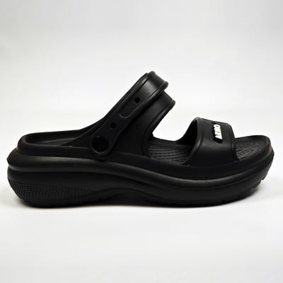 【買1送1】AKIBO千層洞洞鞋-經典黑(女款、耐走、兩穿、防水) / 內附AKIBO品牌鞋扣1個。現在買再送鞋扣組(不挑款)10