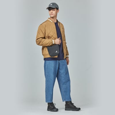 KANGOL袋鼠保暖鋪棉外套-卡其6