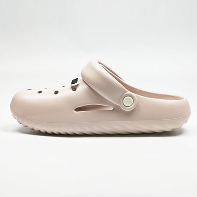 【買1送1】AKIBO泡芙洞洞鞋-櫻花粉(女款、雲朵感、輕量、兩穿、防水) / 內附AKIBO品牌鞋扣1個。現在買再送鞋扣組(不挑款)18