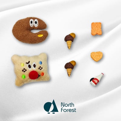 歡樂點心款洞洞鞋扣 (七件組)