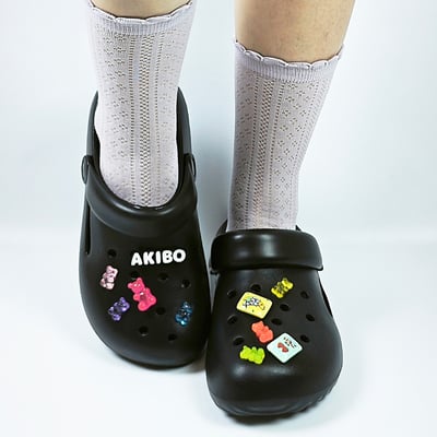 AKIBO繽紛糖果款洞洞鞋扣(九件組)5