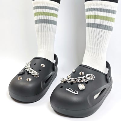 AKIBO搖滾甜心款洞洞鞋扣 (十件組)5