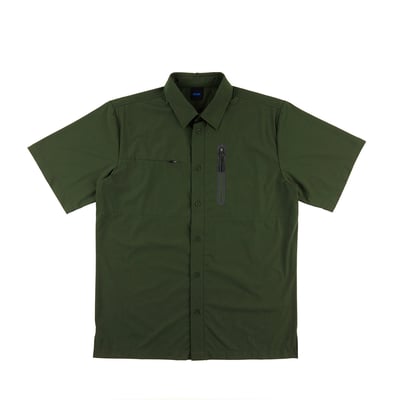 NCAA密西根大學Michigan基本彈性速乾襯衫-綠1