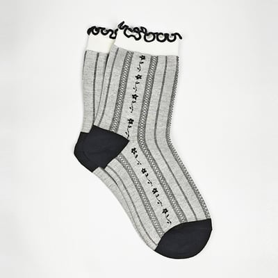 AKIBO復古學院風中筒襪(三件組)-女款9