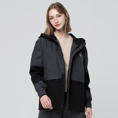 KANGOL袋鼠中性防潑水風衣外套-鐵灰(男女共款)3